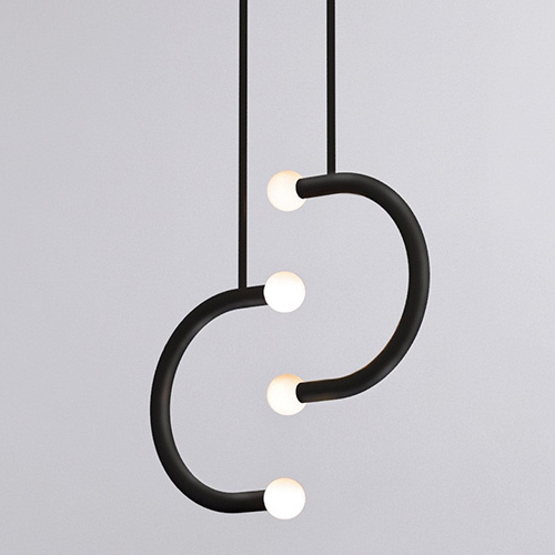 Подвесной светильник Bower Studios Double Pendant C Lights Черный Подвесной светильник Bower Studios Double Pendant C Lights Черный в Орле | Loft Concept