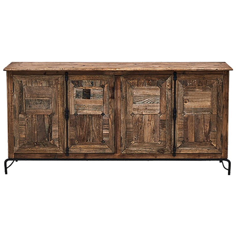 Комод деревянный в стиле Лофт Ennio Wood Commode Коричневый Черный Комод деревянный в стиле Лофт Ennio Wood Commode Коричневый Черный в Орле | Loft Concept