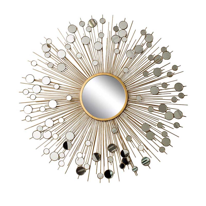 Зеркало-солнце Rays With Mirrors Золотой Зеркало-солнце Rays With Mirrors Золотой в Орле | Loft Concept