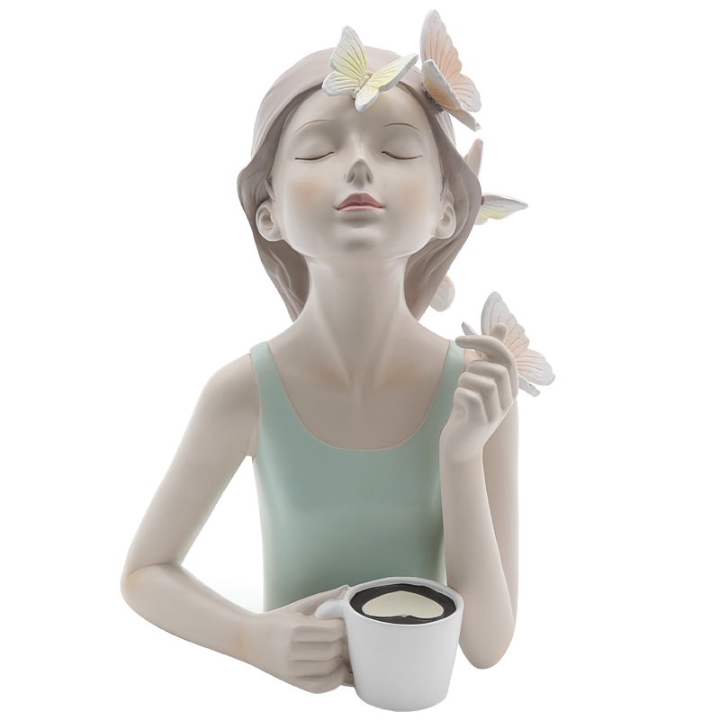 Статуэтка Butterfly Girl Sympathy Бежевый Белый Голубой пастельный Статуэтка Butterfly Girl Sympathy Бежевый Белый Голубой пастельный в Орле | Loft Concept