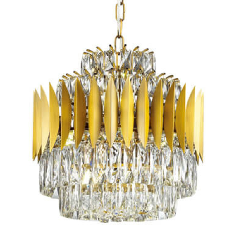 Люстра KEBO KING CHANDELIER 45 Латунь Прозрачное Стекло в Орле | Loft Concept 