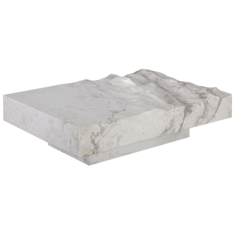 Дизайнерский журнальный стол Mathieu Lehanneur Sculpts Ocean Memories Square White Белый Мрамор Bianco Дизайнерский журнальный стол Mathieu Lehanneur Sculpts Ocean Memories Square White Белый Мрамор Bianco в Орле | Loft Concept