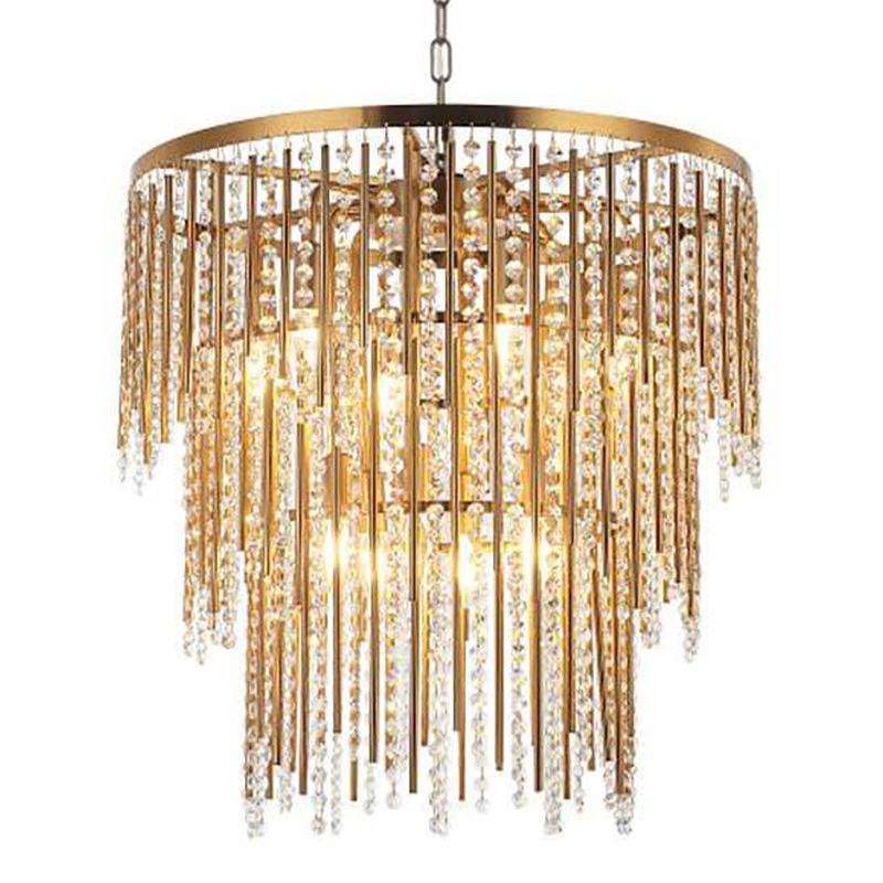 Люстра Crystal Wind Chimes Bronze Chandelier Бронза Прозрачный в Орле | Loft Concept 