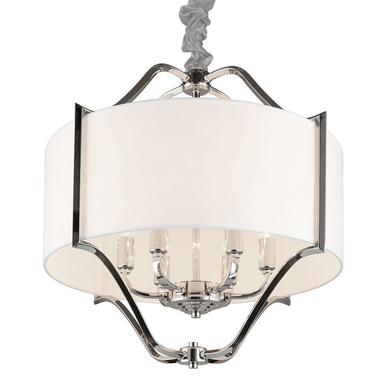 Люстра Mandeville Chandelier Белый Хром Люстра Mandeville Chandelier Белый Хром в Орле | Loft Concept