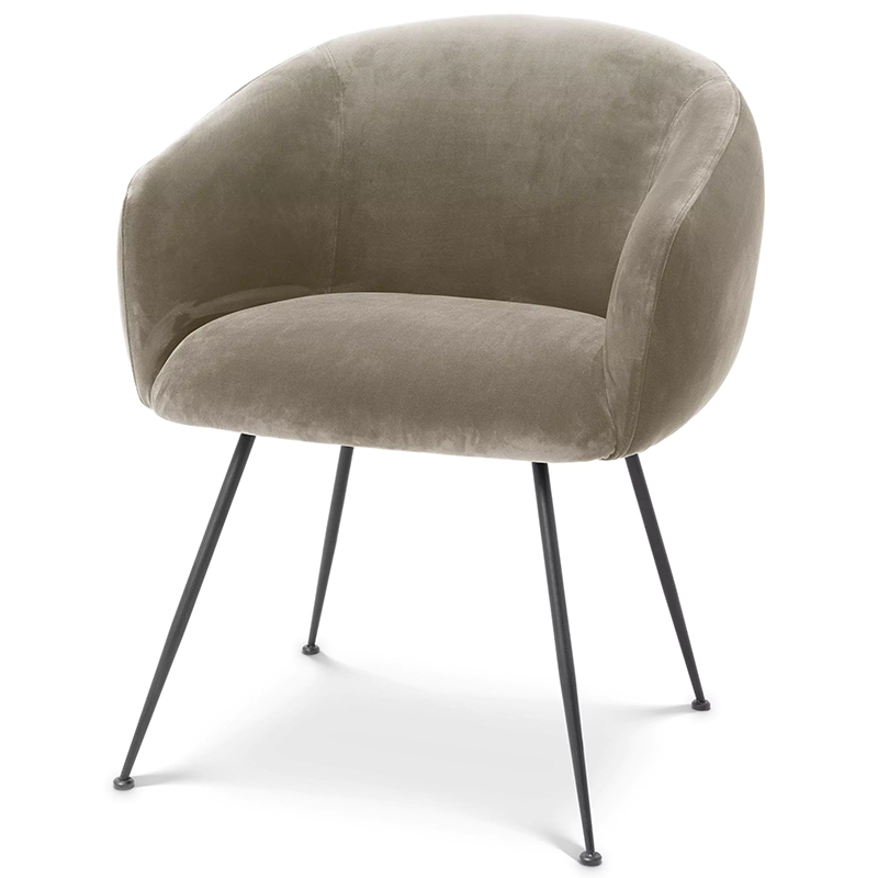 Стул Eichholtz Dining Chair Elbury Beige Бежевый Черный Стул Eichholtz Dining Chair Elbury Beige Бежевый Черный в Орле | Loft Concept