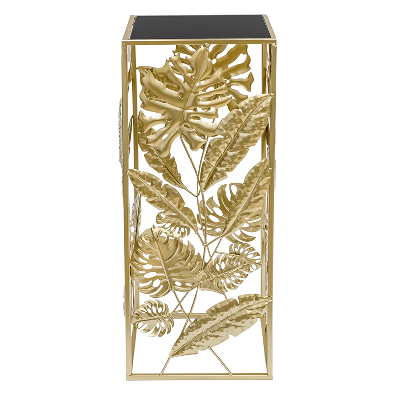 Подставка Tropical Gold Leaves Stand S Золотой Черный Подставка Tropical Gold Leaves Stand S Золотой Черный в Орле | Loft Concept