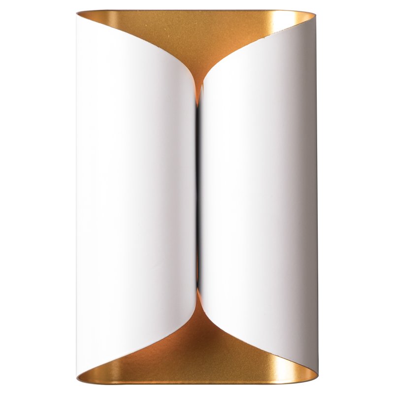 Бра White and Brass Roll Белый Латунь Бра White and Brass Roll Белый Латунь в Орле | Loft Concept