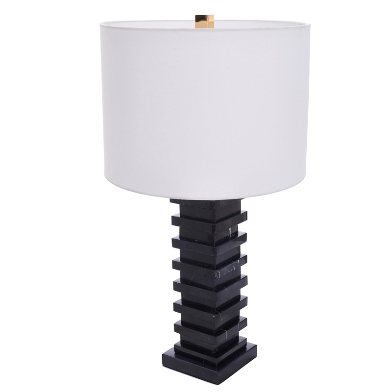 Настольная лампа Iobhar Marble Table lamp Черный Белый Настольная лампа Iobhar Marble Table lamp Черный Белый в Орле | Loft Concept