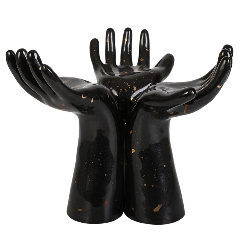 Статуэтка Hands Vase Черный Статуэтка Hands Vase Черный в Орле | Loft Concept