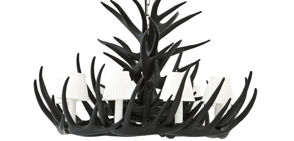 Люстра Eichholtz Chandelier Horn Highlands Black - Loft-Concept в Орле