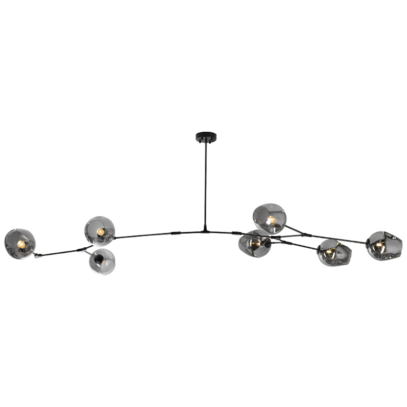 Люстра Branching Bubble Chandelier 7 Black Черный Серый в Орле | Loft Concept 