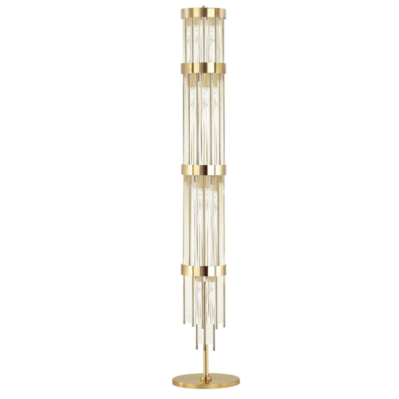 Торшер Niemira Floor lamp Прозрачный (Transparent) Золотой в Орле | Loft Concept 