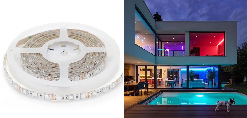Светодиодная влагозащищенная лента 14,4W/m 60LED/m 5050SMD разноцветная 5M Светодиодная влагозащищенная лента 14,4W/m 60LED/m 5050SMD разноцветная 5M - Loft-Concept в Орле