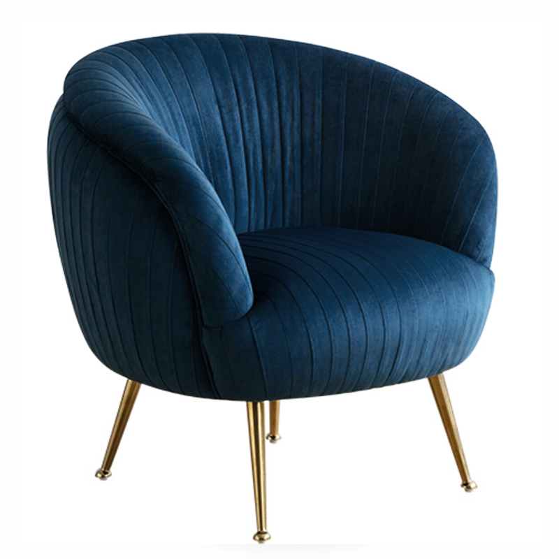 Кресло SOUFFLE CHAIR B Синий Глянцевое золото Кресло SOUFFLE CHAIR B Синий Глянцевое золото в Орле | Loft Concept