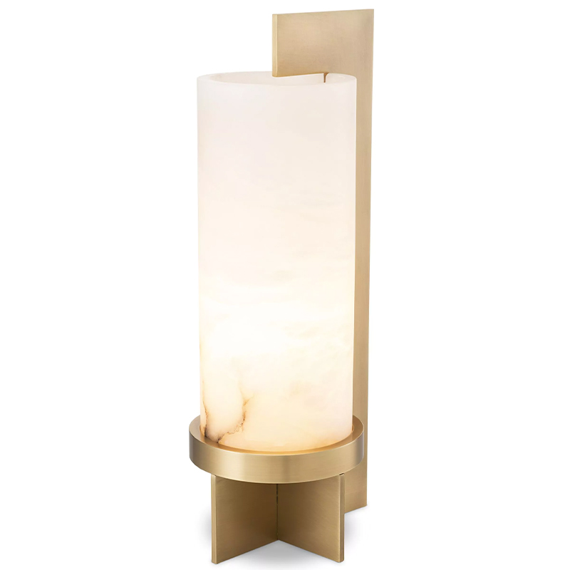 Настольная лампа Eichholtz Table Lamp Atilla Латунь Белый Настольная лампа Eichholtz Table Lamp Atilla Латунь Белый в Орле | Loft Concept
