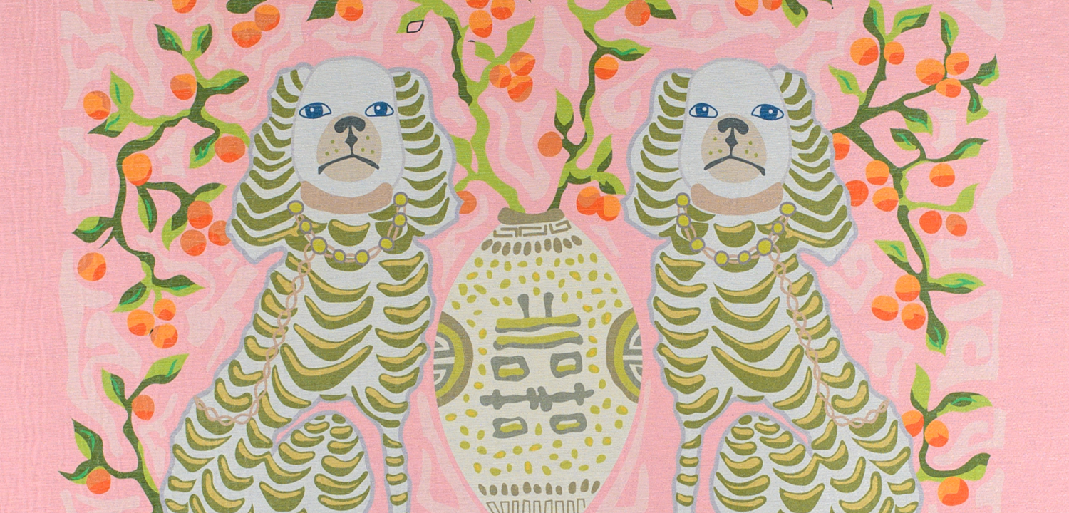 Ковер Two Dogs Rug pink - фото