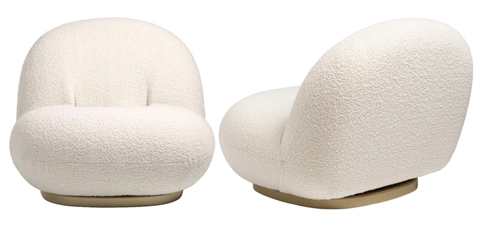 Кресло Pacha lounge chair ivory Кресло Pacha lounge chair ivory - Loft-Concept в Орле