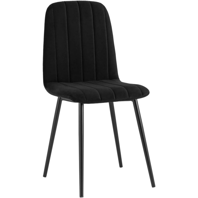 Стул Easy Chair Велюр Черный цвет Черный Стул Easy Chair Велюр Черный цвет Черный в Орле | Loft Concept