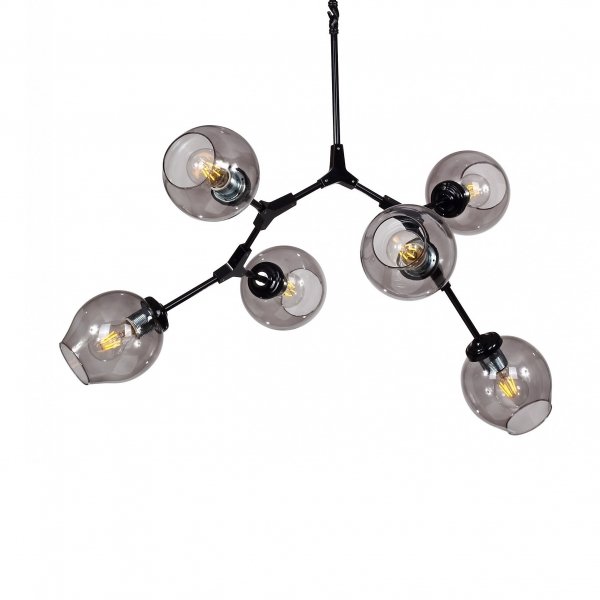 Люстра Branching Bubble Chandelier 6 Black Черный Люстра Branching Bubble Chandelier 6 Black Черный в Орле | Loft Concept