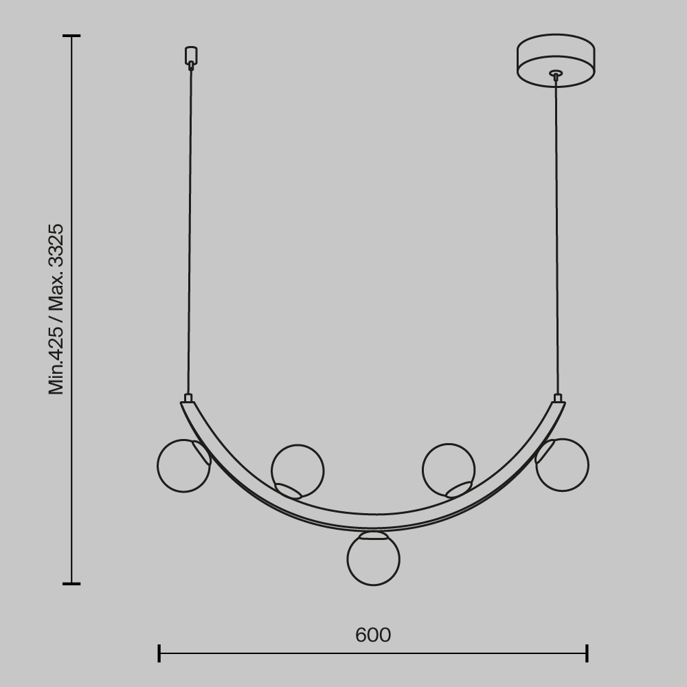 Люстра подвесная Ambre 3000К 12Вт в Орле
