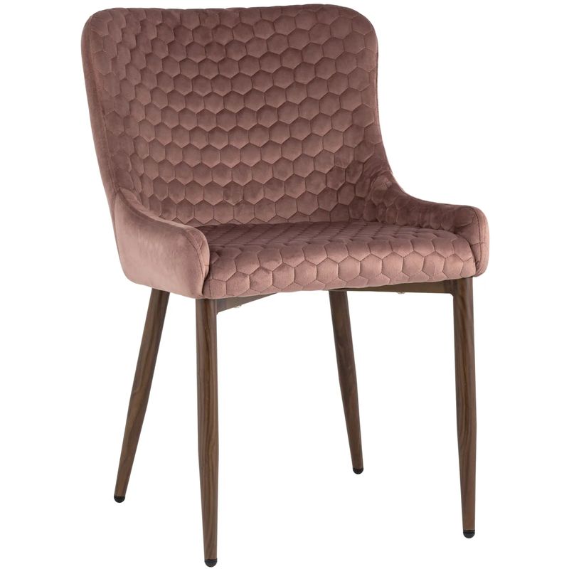 Стул Stitch Honey Chair Пыльно-Розовый Велюр Розовый пастельный Коричневый Стул Stitch Honey Chair Пыльно-Розовый Велюр Розовый пастельный Коричневый в Орле | Loft Concept