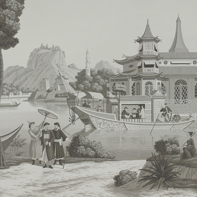 Обои ручная роспись Procession Chinoise Eau Forte on scenic paper  в Орле | Loft Concept 