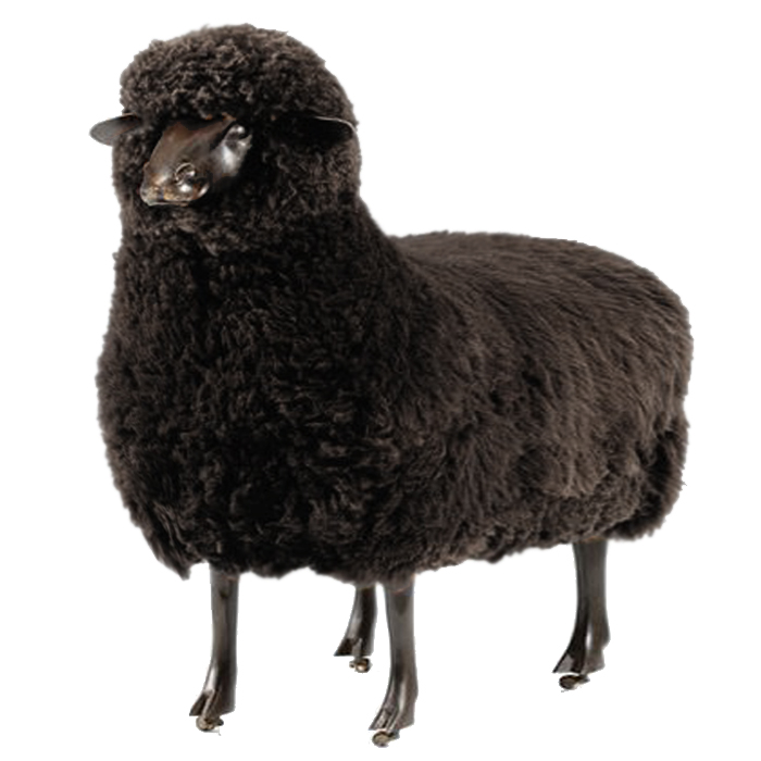 Пуф FRANCOIS-XAVIER LALANNE black Черный Графит в Орле | Loft Concept 
