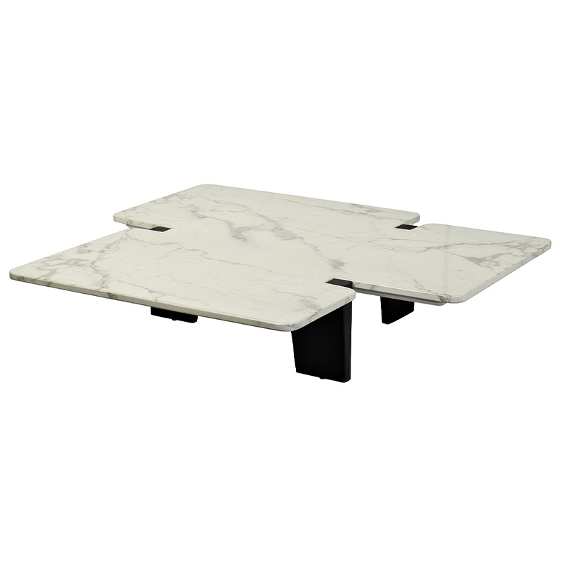 Кофейный стол Lewys Marble Coffee Table Белый Мрамор Bianco Коричневый Кофейный стол Lewys Marble Coffee Table Белый Мрамор Bianco Коричневый в Орле | Loft Concept