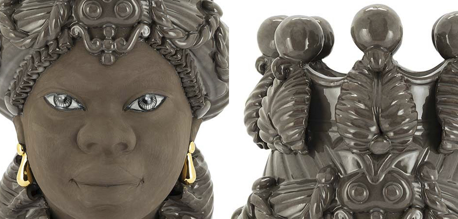 Ваза VASE MORO BIG LADY BLACK MUD Ваза VASE MORO BIG LADY BLACK MUD - Loft-Concept в Орле