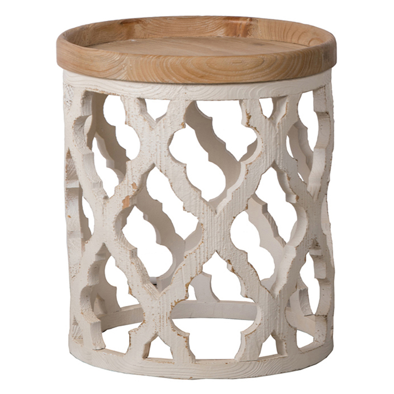 Приставной стол Panfilu Wooden Side Table Древесина Белый Приставной стол Panfilu Wooden Side Table Древесина Белый в Орле | Loft Concept