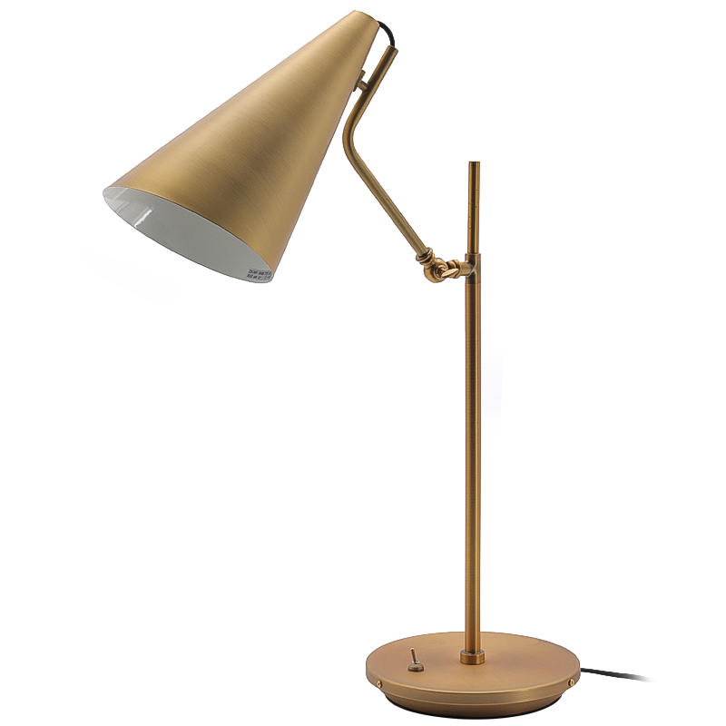 Настольная лампа Tubular Loud Brass Латунь в Орле | Loft Concept 