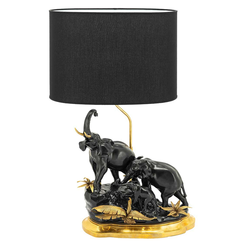 Настольная лампа ABHIKA TABLE LAMP ELEPHANT Черный Золотой Настольная лампа ABHIKA TABLE LAMP ELEPHANT Черный Золотой в Орле | Loft Concept