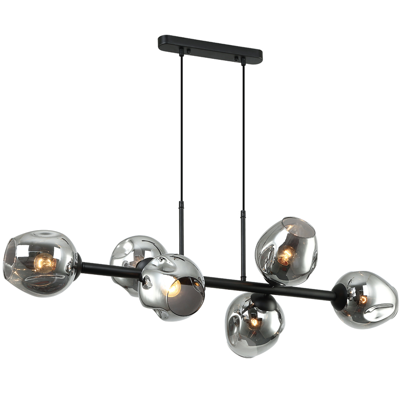 Люстра Branching Bubble Chandelier Line Gray Черный Серый (Gray) Люстра Branching Bubble Chandelier Line Gray Черный Серый (Gray) в Орле | Loft Concept