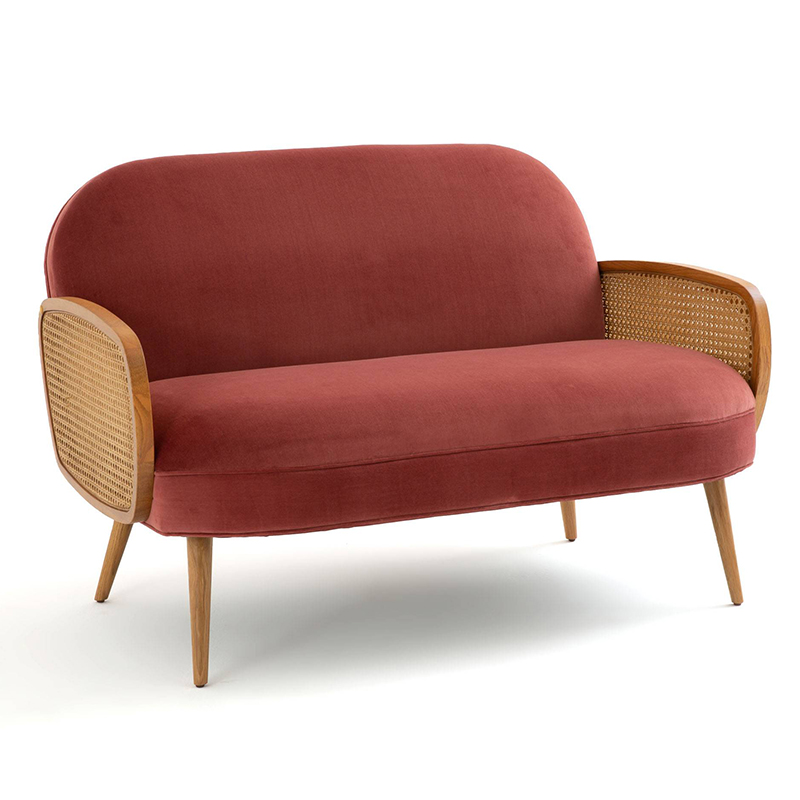 Диван Morten Wicker Crimson Sofa Малиновый Малиновый (Crimson) Диван Morten Wicker Crimson Sofa Малиновый Малиновый (Crimson) в Орле | Loft Concept