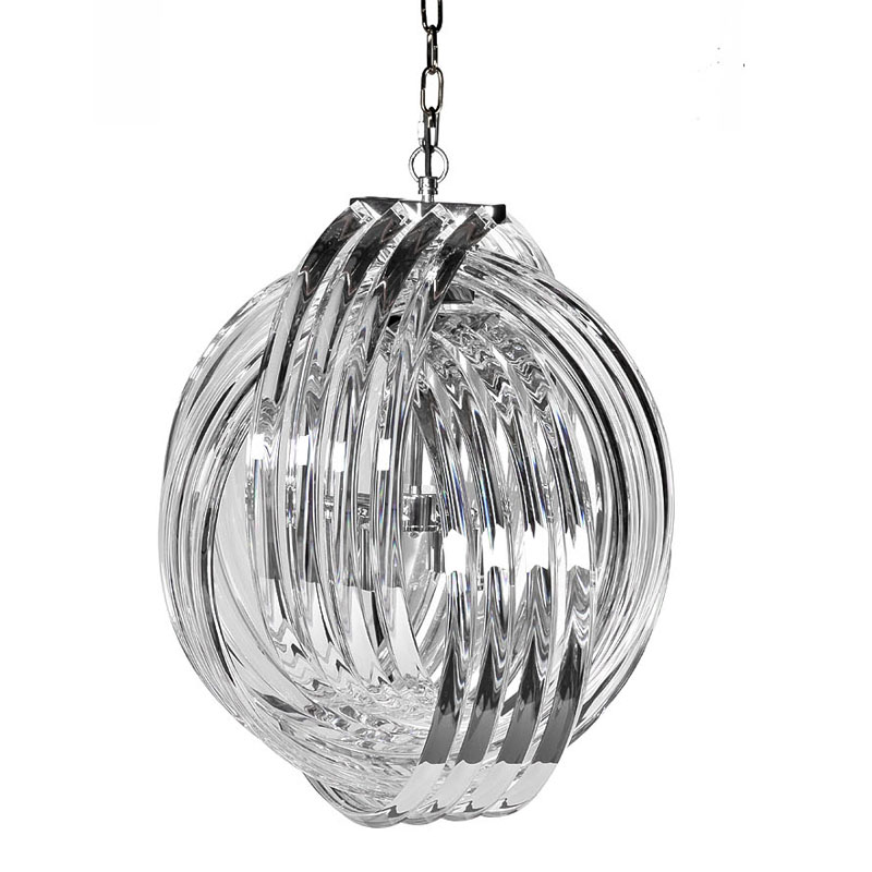 Люстра Retro FROZEN GLASS Chandelier Plexus Хром Люстра Retro FROZEN GLASS Chandelier Plexus Хром в Орле | Loft Concept