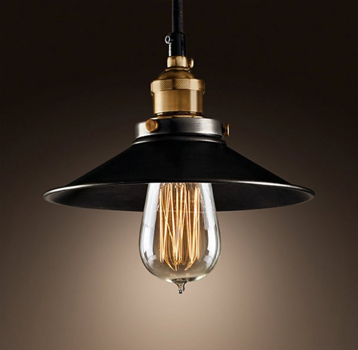 Подвесной светильник Loft Cone Pendant 22 Черный Подвесной светильник Loft Cone Pendant 22 Черный в Орле | Loft Concept