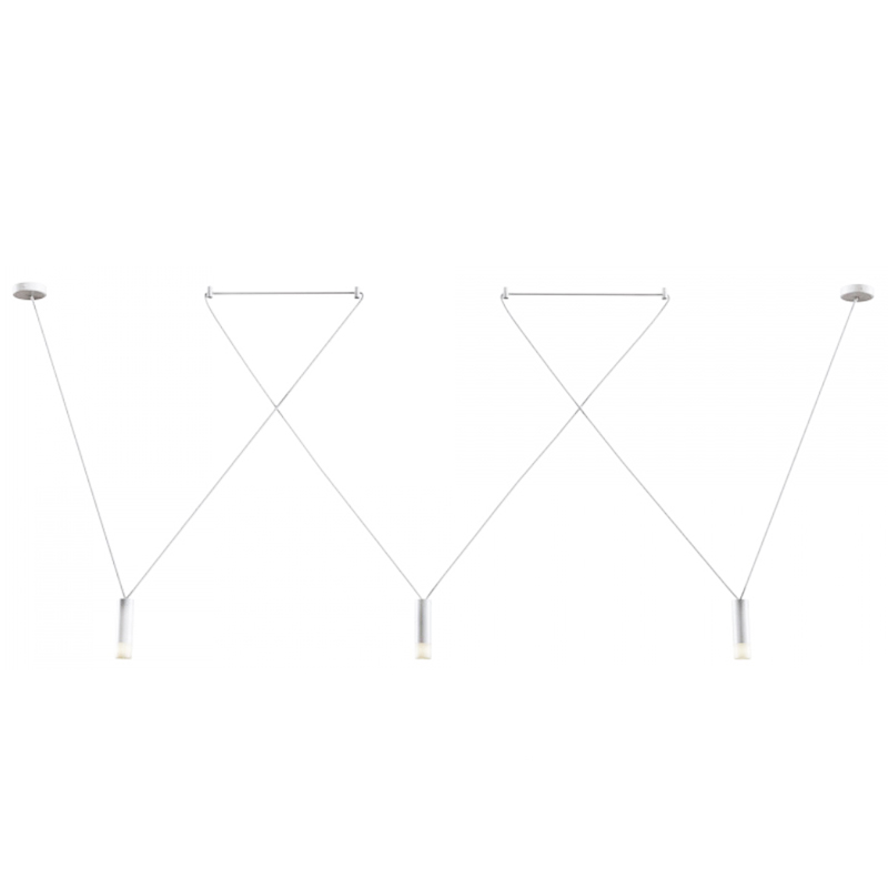 Wireflow LED White Suspension lam 3 патрона Белый Wireflow LED White Suspension lam 3 патрона Белый в Орле | Loft Concept