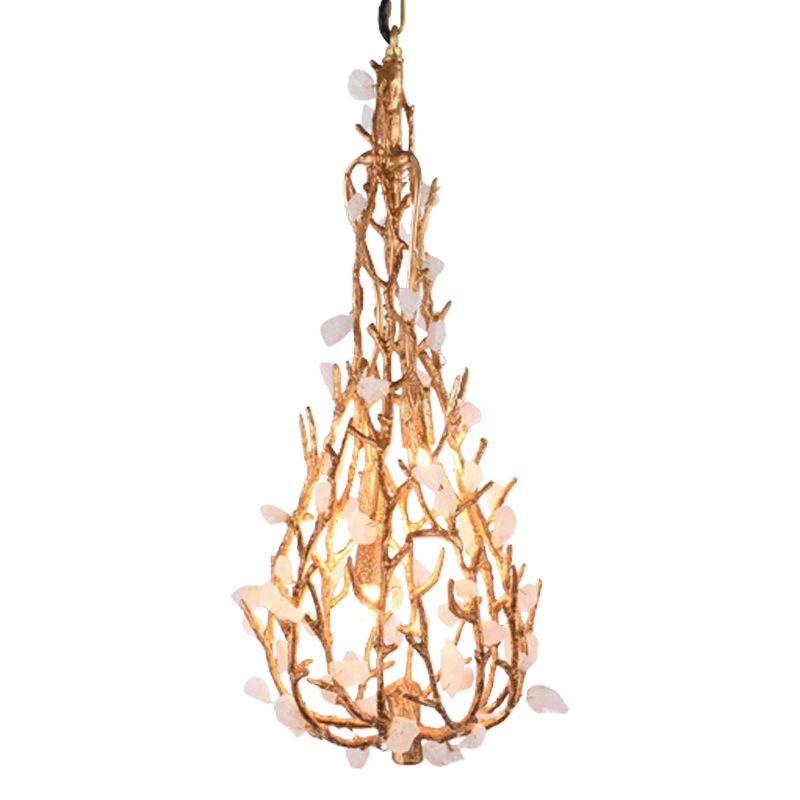 Люстра Gillis Chandelier Drop Золотой Белый Люстра Gillis Chandelier Drop Золотой Белый в Орле | Loft Concept