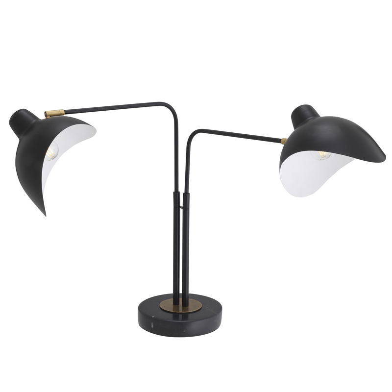 Настольная лампа Eichholtz Table Lamp Joshua Черный Черный Мрамор Nero Латунь Настольная лампа Eichholtz Table Lamp Joshua Черный Черный Мрамор Nero Латунь в Орле | Loft Concept