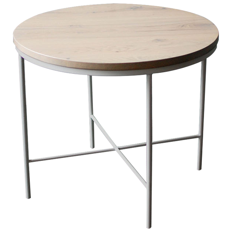 Кофейный стол Nava White Industrial Metal Rust Coffee Table Светлый дуб Белый Кофейный стол Nava White Industrial Metal Rust Coffee Table Светлый дуб Белый в Орле | Loft Concept