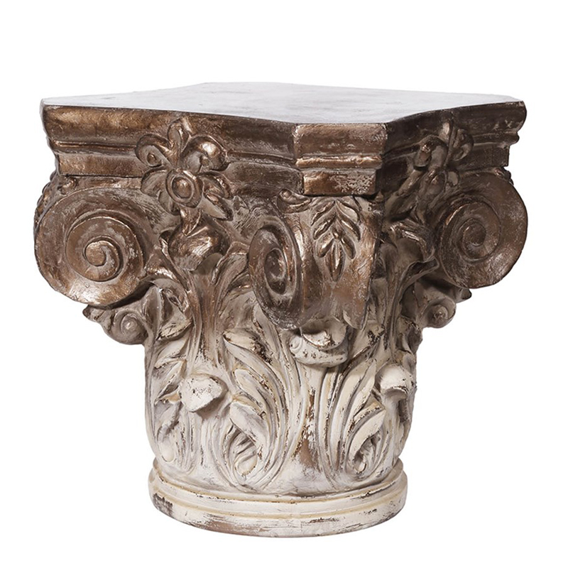 Стол Roman Column Белый Коричневый винтаж в Орле | Loft Concept 
