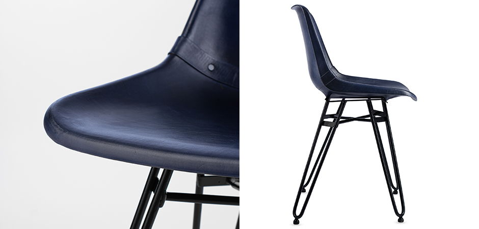 Стул Leather Schoolhouse Chair Стул Leather Schoolhouse Chair - Loft-Concept в Орле