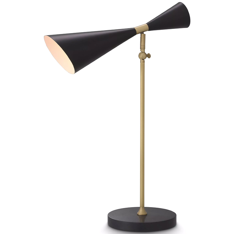 Настольная лампа Eichholtz Desk Lamp Milos Черный Латунь Настольная лампа Eichholtz Desk Lamp Milos Черный Латунь в Орле | Loft Concept