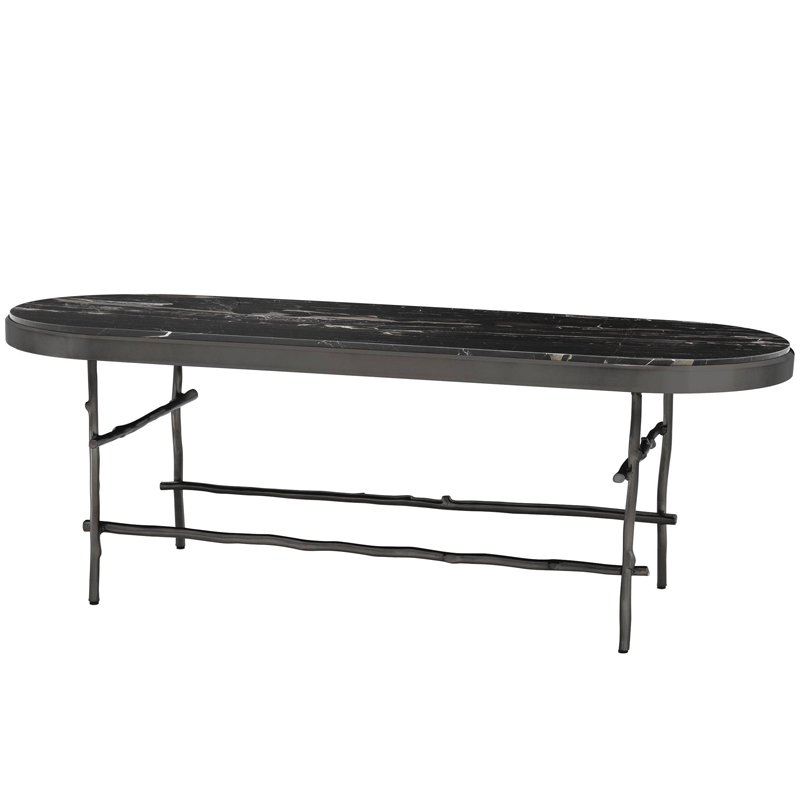 Кофейный стол Eichholtz Coffee Table Tomasso Черный Мрамор Nero Темная бронза Кофейный стол Eichholtz Coffee Table Tomasso Черный Мрамор Nero Темная бронза в Орле | Loft Concept