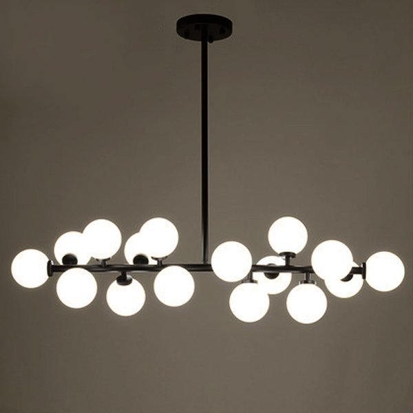 Светильник Bubble Stik Black Chandelier Черный матовый Светильник Bubble Stik Black Chandelier Черный матовый в Орле | Loft Concept