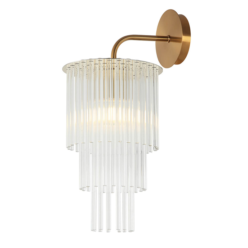 Бра Harrison Sconce gold Глянцевое золото Прозрачный Бра Harrison Sconce gold Глянцевое золото Прозрачный в Орле | Loft Concept