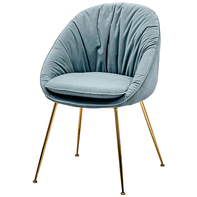 Стул Perrers Stool Pastel Blue Голубой пастельный Глянцевое золото Стул Perrers Stool Pastel Blue Голубой пастельный Глянцевое золото в Орле | Loft Concept
