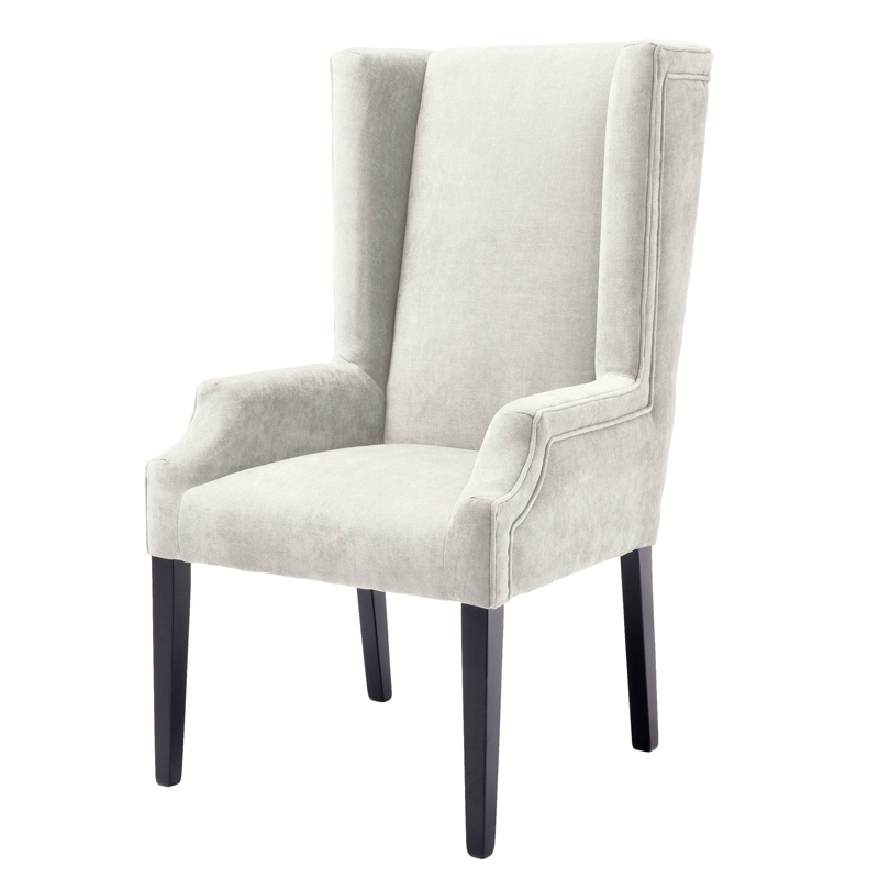 Стул Eichholtz Dining Chair Tempio sand Молочный Черный в Орле | Loft Concept 