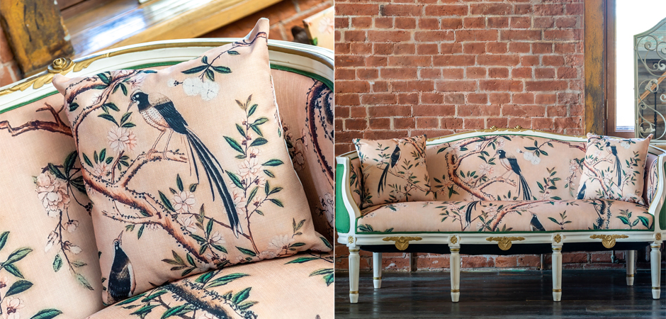 Декоративная подушка Beige and Green Chinoiserie 2 Декоративная подушка Beige and Green Chinoiserie 2 - Loft-Concept в Орле