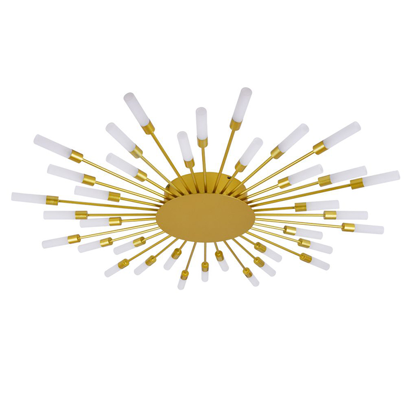Потолочный светильник Aiden Ceiling Lamp 36 Золотой Белый Потолочный светильник Aiden Ceiling Lamp 36 Золотой Белый в Орле | Loft Concept